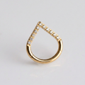Piercing Jyoti PVD Dourado - Titânio