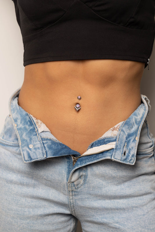 Piercing Mahara Lilás -Titânio