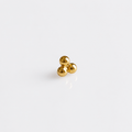Piercing Triple Charm PVD Dourado - Titânio
