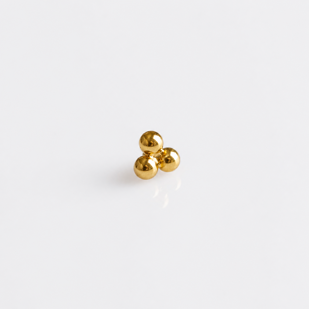Piercing Triple Charm PVD Dourado - Titânio