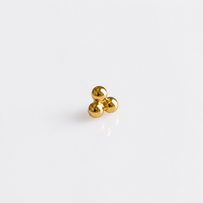 Piercing Triple Charm PVD Dourado - Titânio
