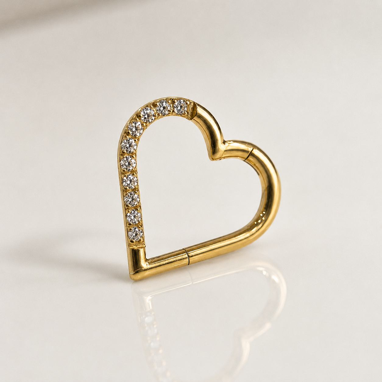 Piercing Lovely PVD Dourado - Titânio