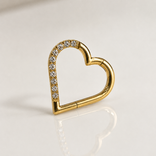Piercing Lovely PVD Dourado - Titânio