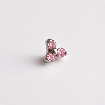 Piercing Grape Rosa - Titânio