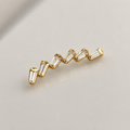 Piercing Squares PVD Dourado - Titânio