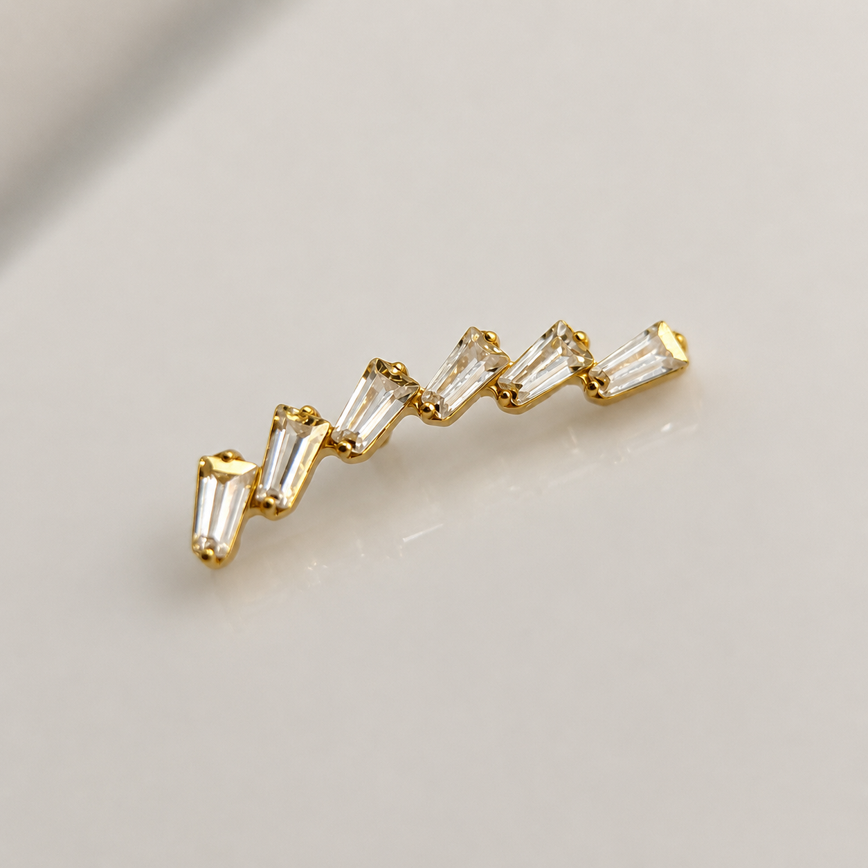 Piercing Squares PVD Dourado - Titânio