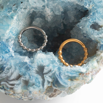 Piercing Argola Orbi PVD Dourado - Titânio