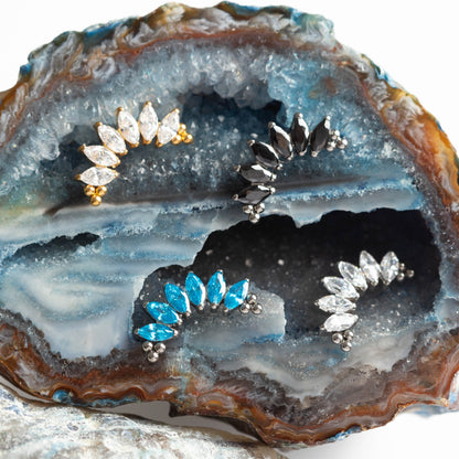 Piercing Solis Veil Dourado PVD - Titânio