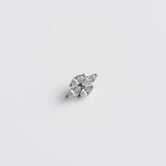 Piercing Liora Quad Marquise - Titânio