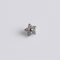 Piercing Star Flower Prata - Titânio
