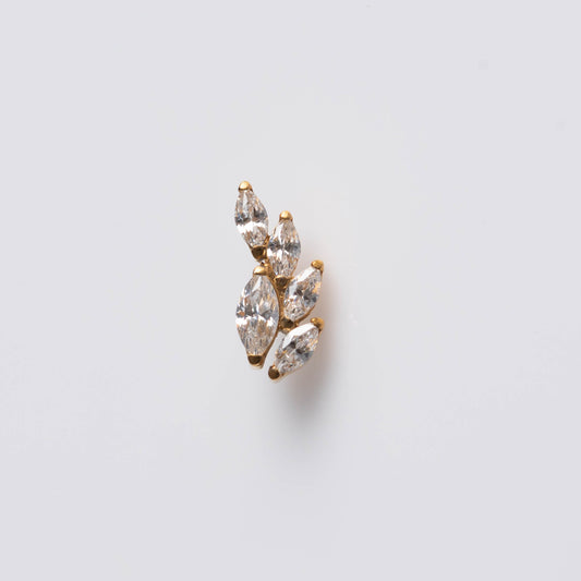 Piercing Lumen Ivy PVD Dourado – Titânio