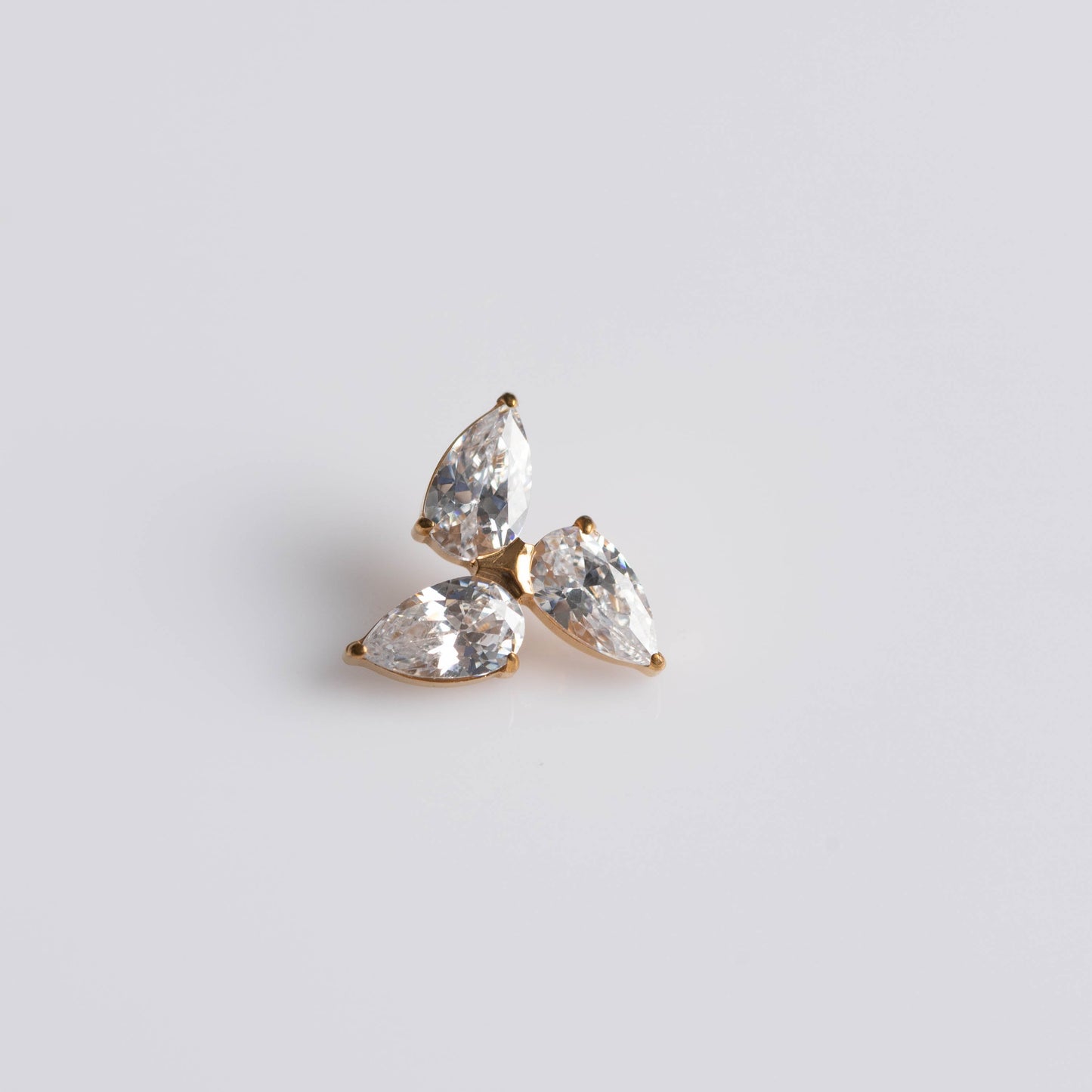 Piercing Triany PVD Dourado - Titânio