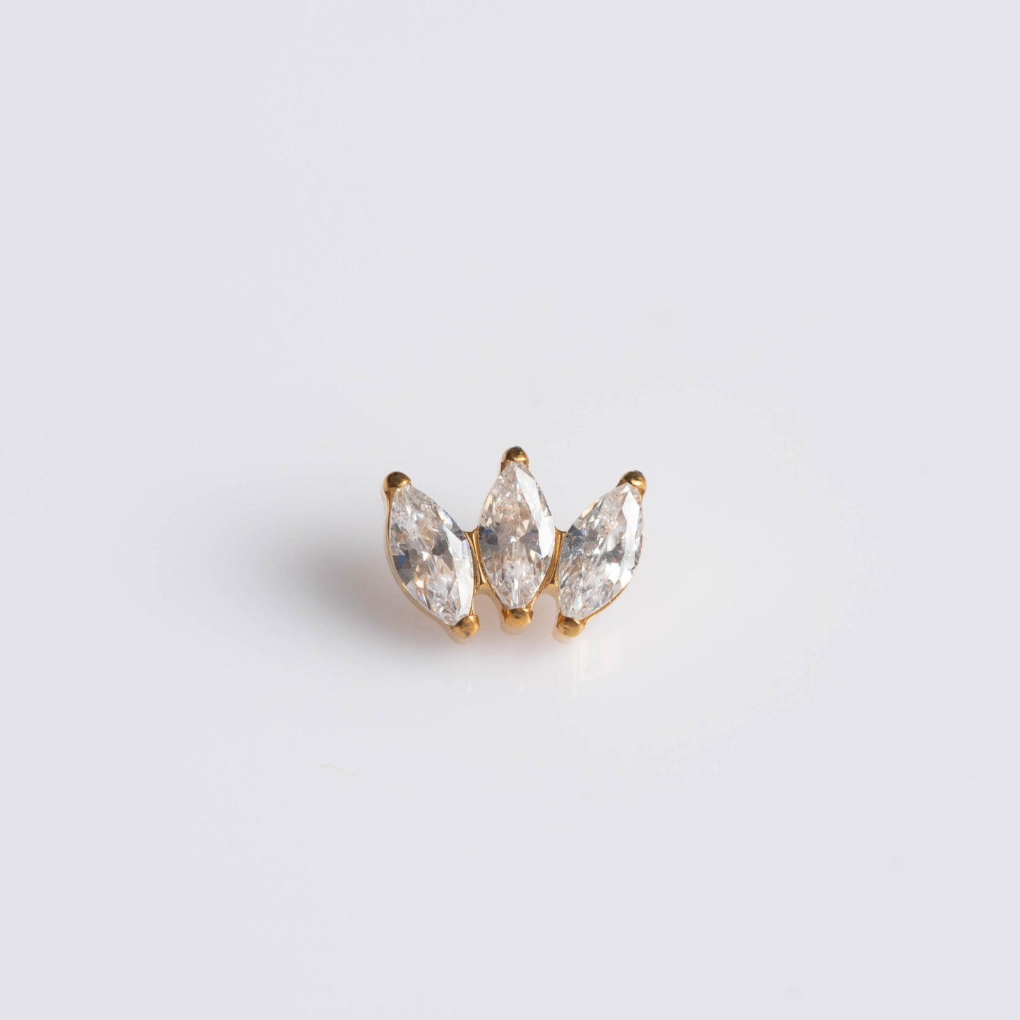 Piercing Aureon Trio Dourado PVD – Titânio