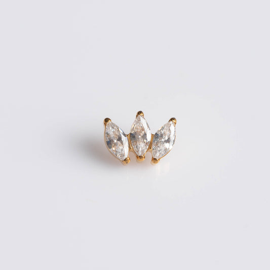 Piercing Fever Dourado PVD - Titânio