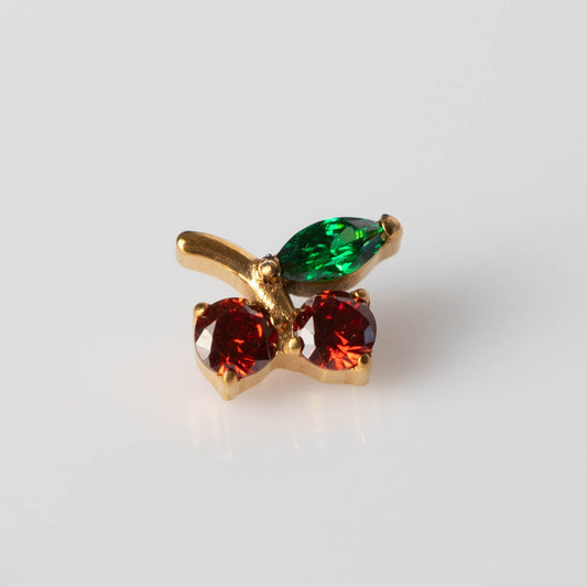 Piercing Cherry Dourado PVD - Titânio