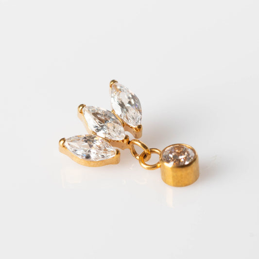 Piercing Daya PVD Dourado - Titânio