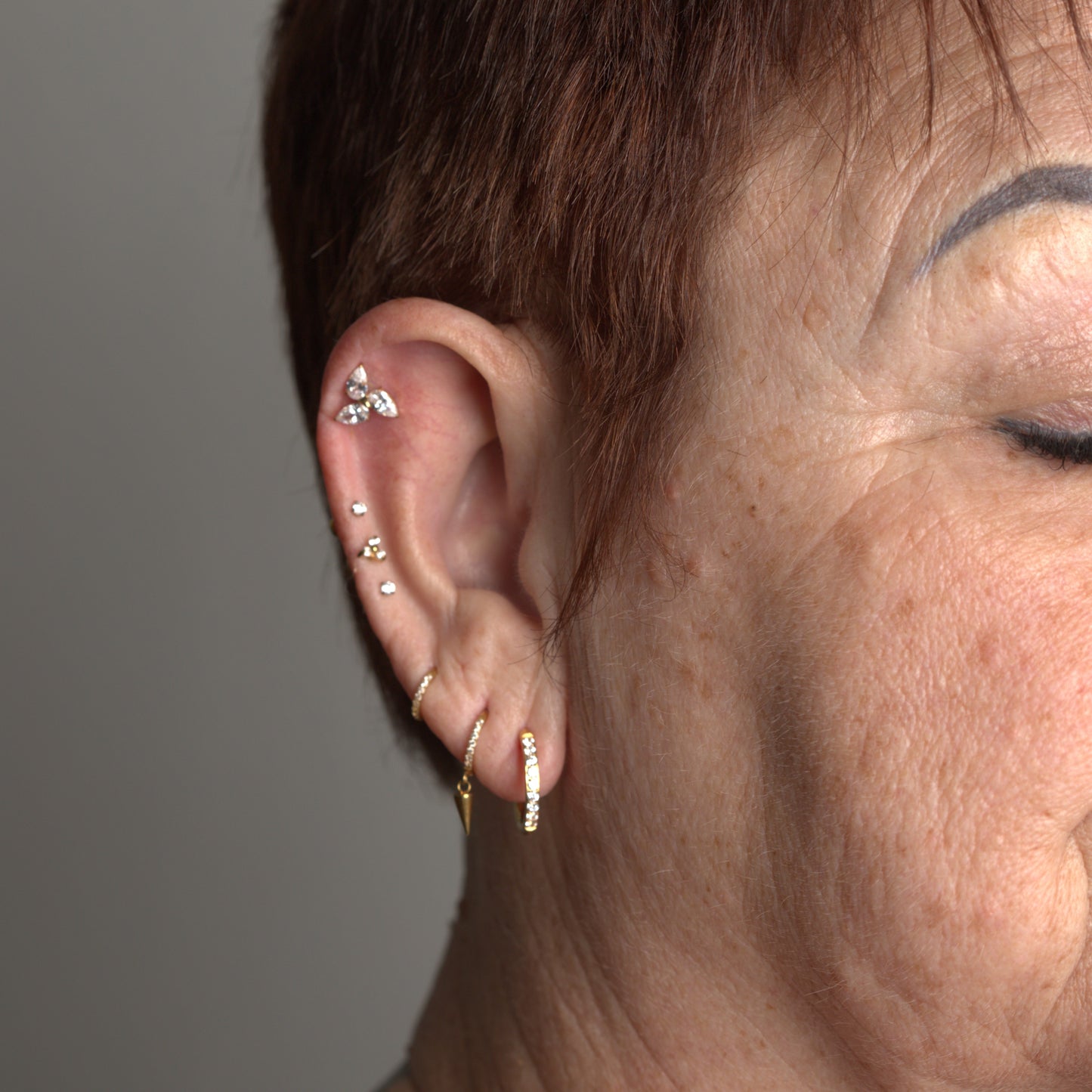 Piercing Triany PVD Dourado - Titânio