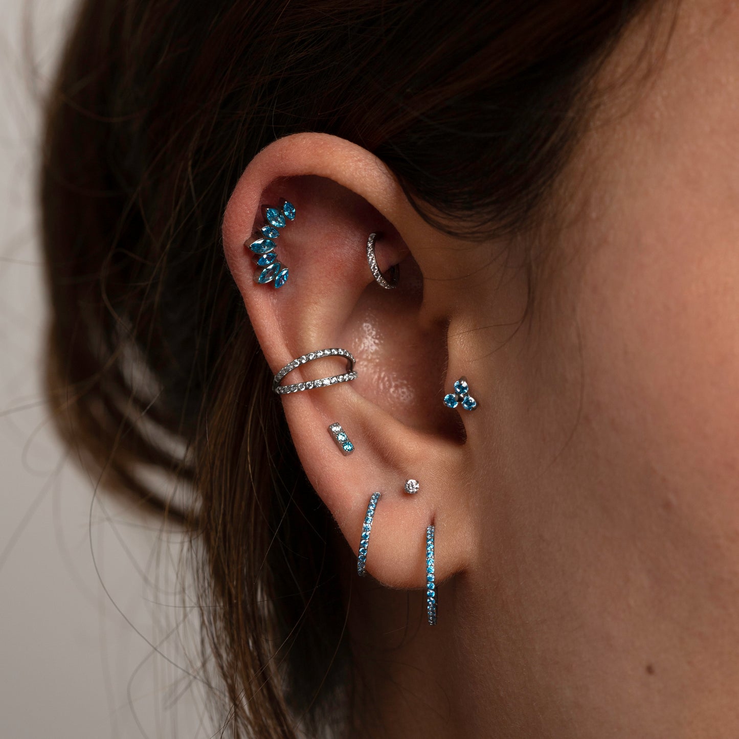 Piercing Argola Duplet - Titânio
