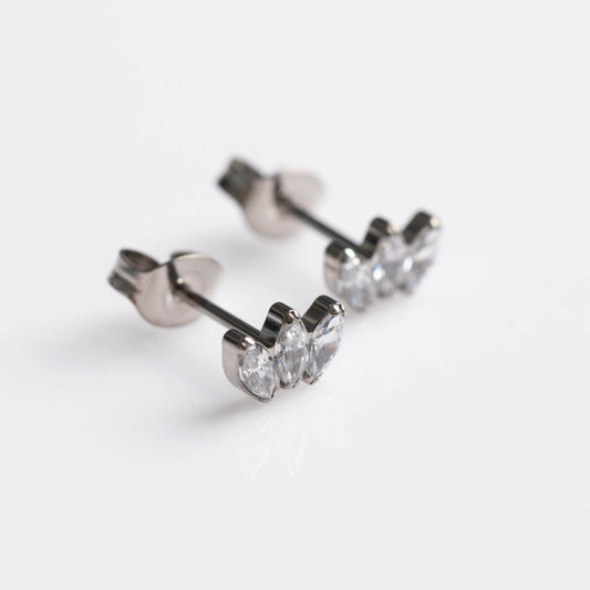 Brinco Marquise Trio (par) – Titânio