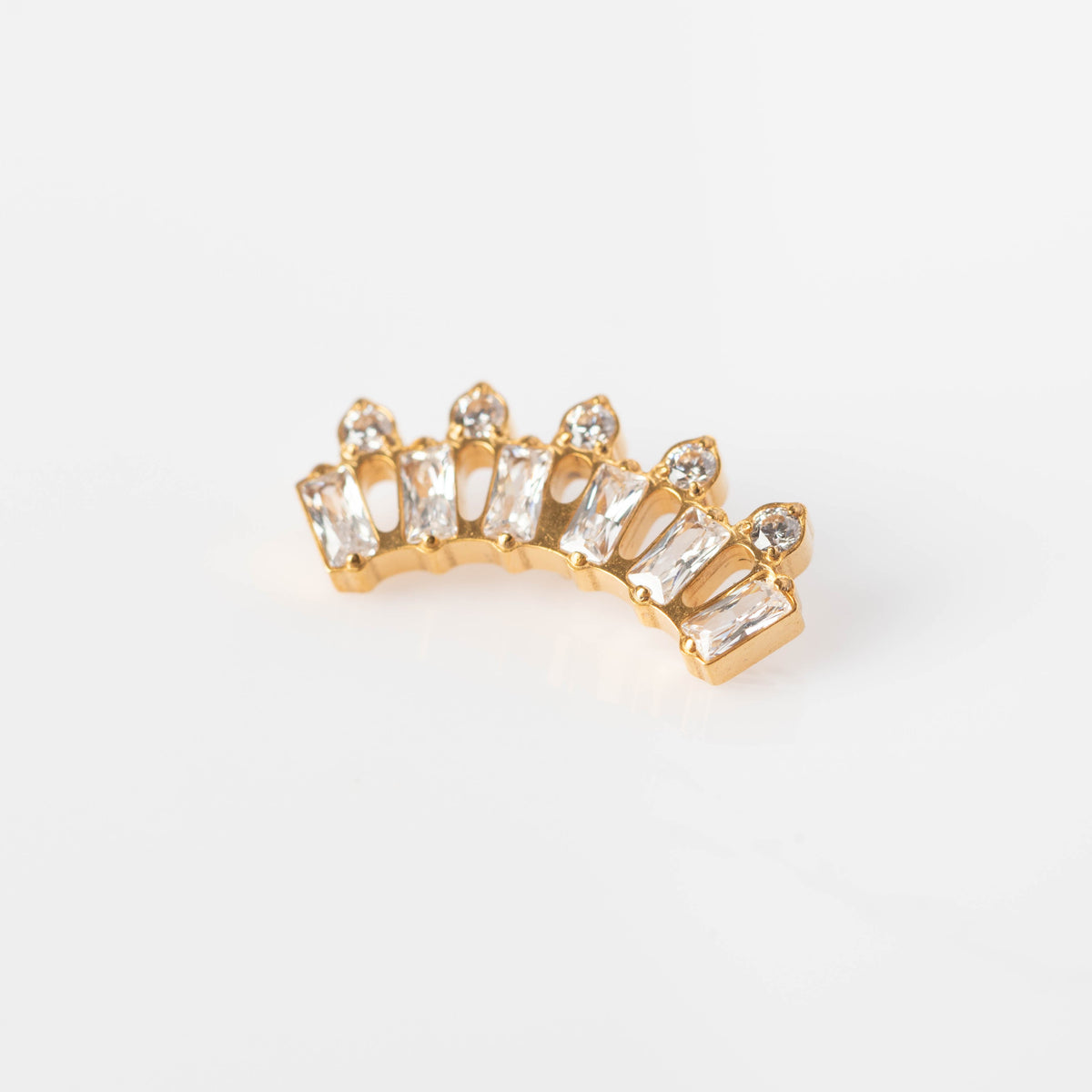 Piercing Guio Dourado PVD - Titânio