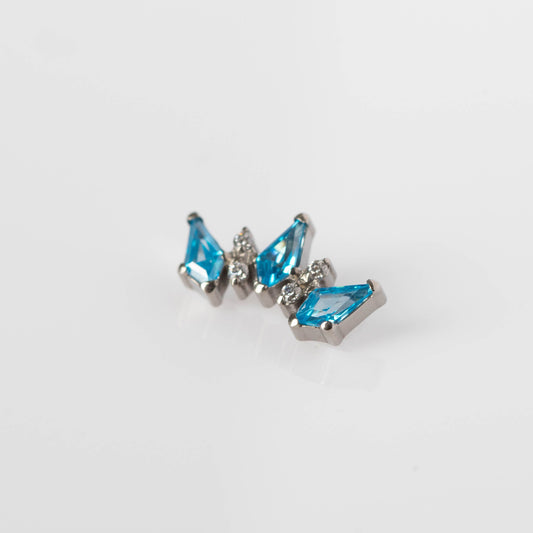 Piercing Renata Azul - Titânio