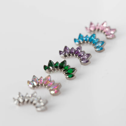 Piercing Akemi Azul - Titânio