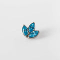 Piercing Lotus Azul - Titânio
