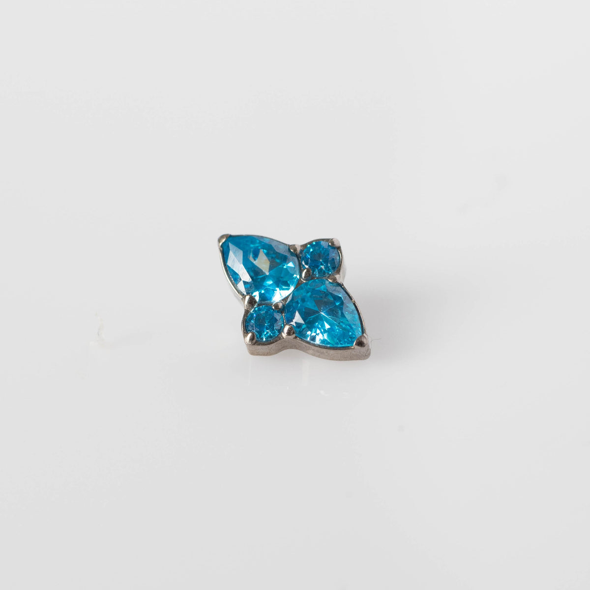 Piercing Tallya Azul - Titânio