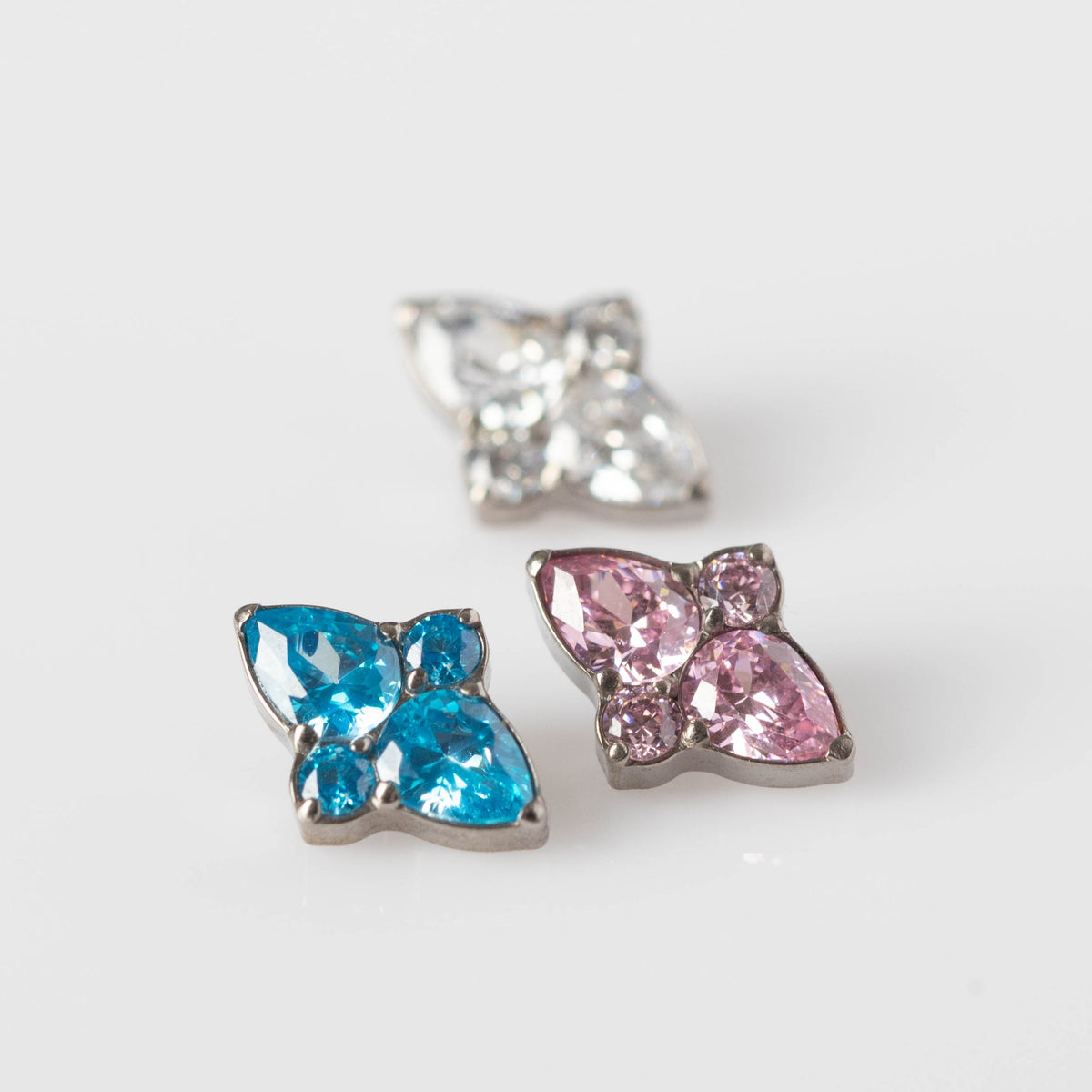 Piercing Tallya Azul - Titânio