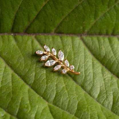 Piercing Sylva Bloom Dourado PVD – Titânio