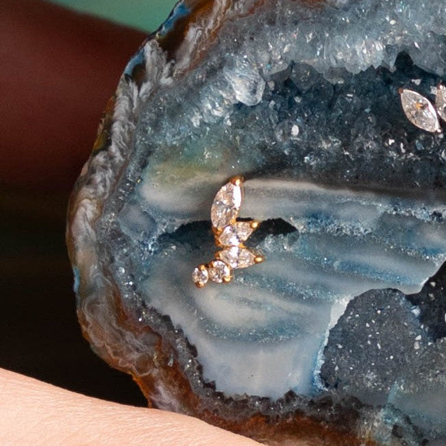 Piercing Liora Branch Dourado PVD – Titânio