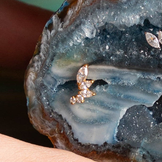 Piercing Liora Branch Dourado PVD – Titânio