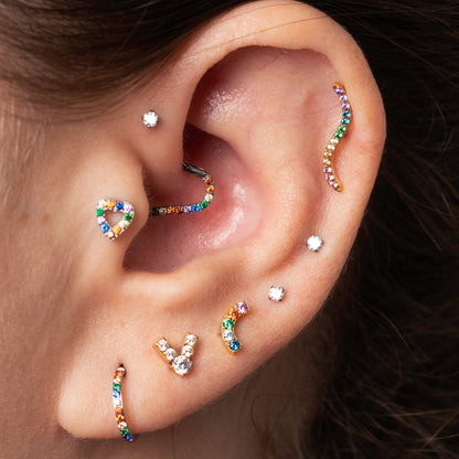 Piercing Argola Unic Colors - Titânio