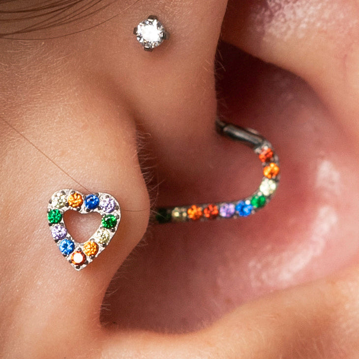 Piercing Lovely Colors - Titânio