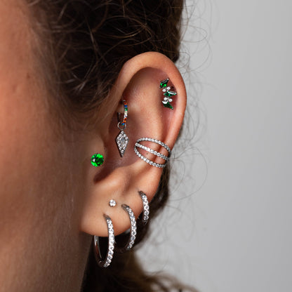Piercing Renata Verde - Titânio