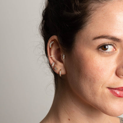 Piercing Solis Veil Dourado PVD - Titânio