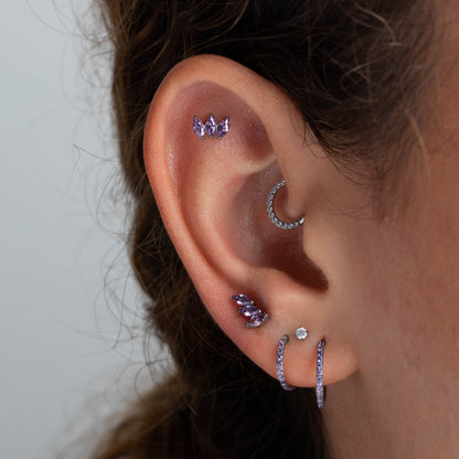 Piercing Fever Roxo - Titânio