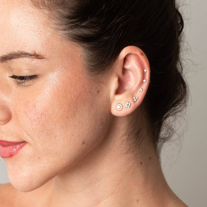 Brinco Halo Royale (par) - Titânio