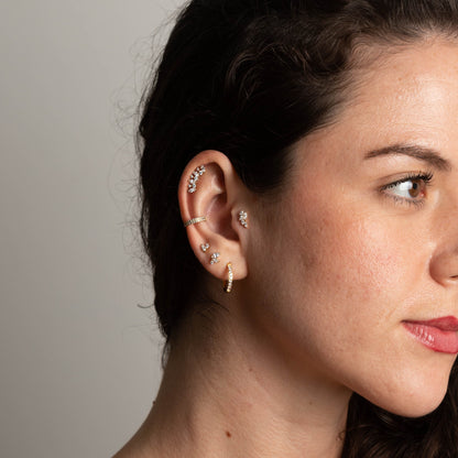 Piercing Celest Crown Dourado PVD – Titânio