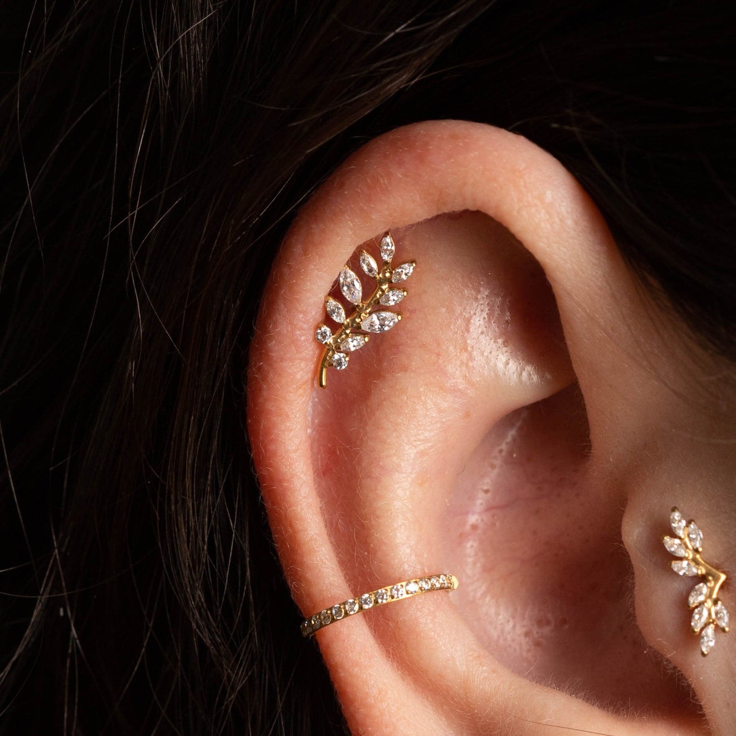 Piercing Sylva Bloom Dourado PVD – Titânio