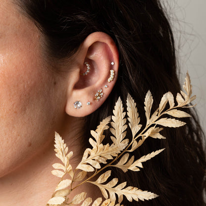 Piercing Maelle PVD Dourado - Titânio