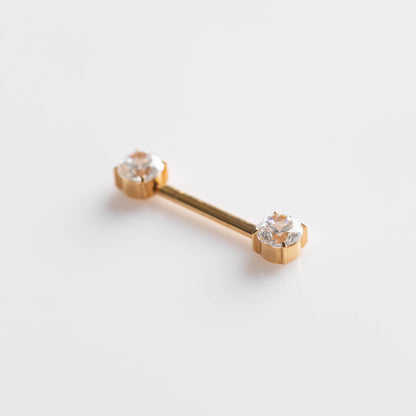Piercing Big Nipple Dourado PVD - Titânio