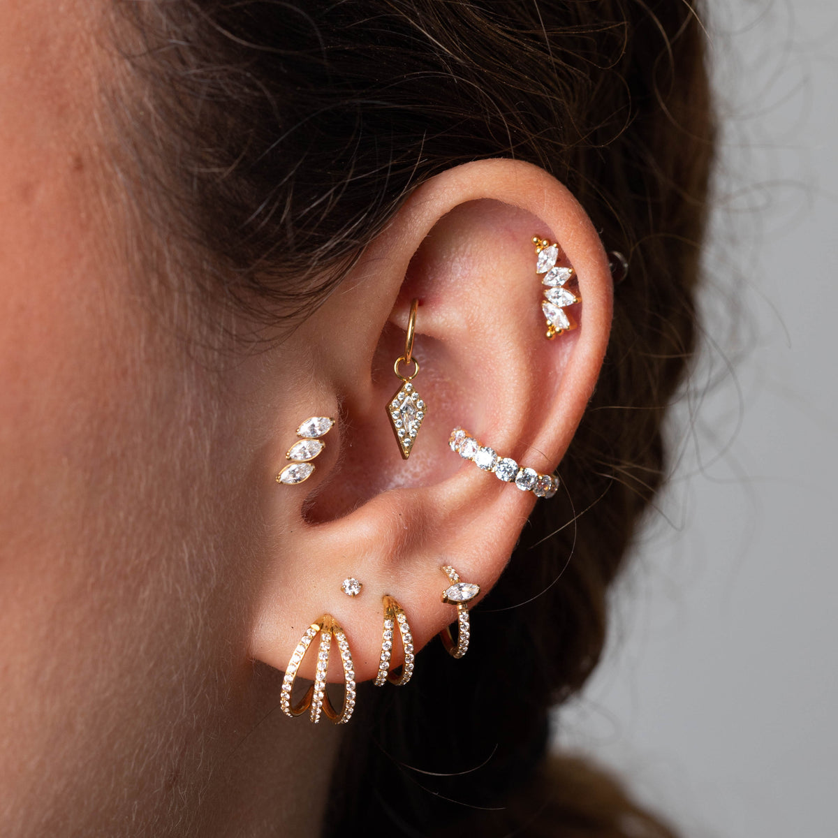 Piercing Ayara PVD Dourado - Titânio