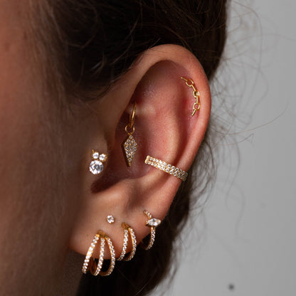 Piercing Cordelia PVD Dourado - Titânio