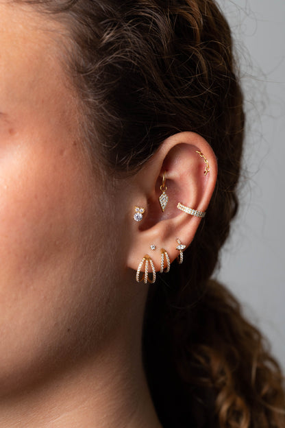 Piercing Cordelia PVD Dourado - Titânio