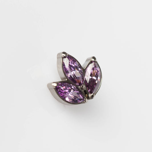 Piercing Lotus Roxo - Titânio