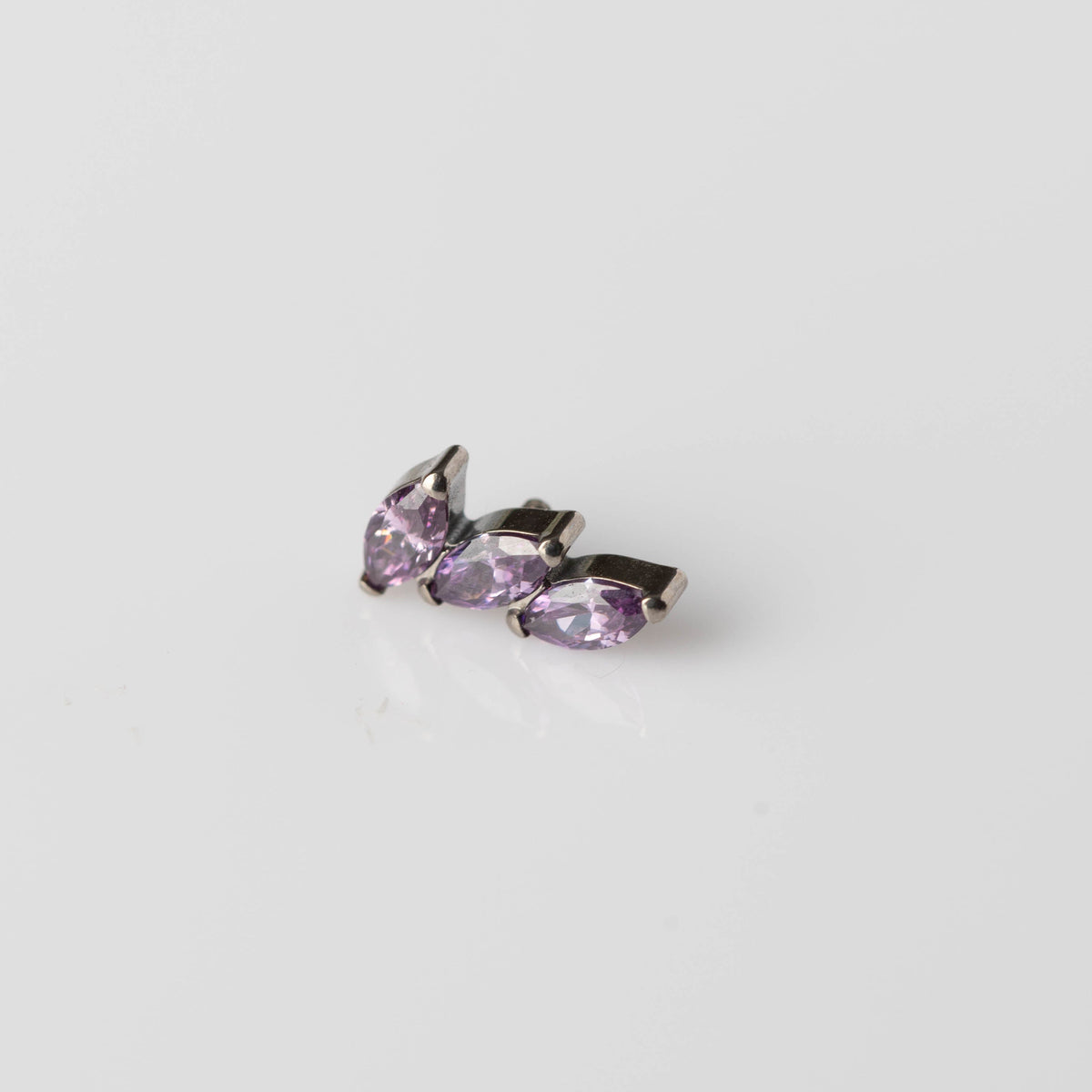 Piercing Tri Navet Roxo - Titânio