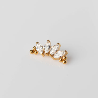 Piercing Ayara PVD Dourado - Titânio