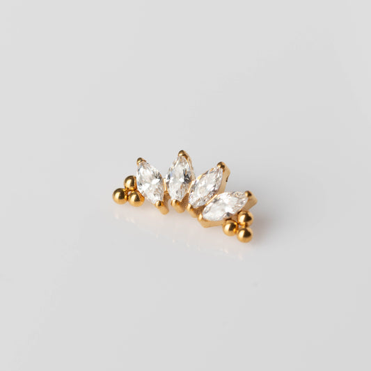 Piercing Ayara PVD Dourado - Titânio