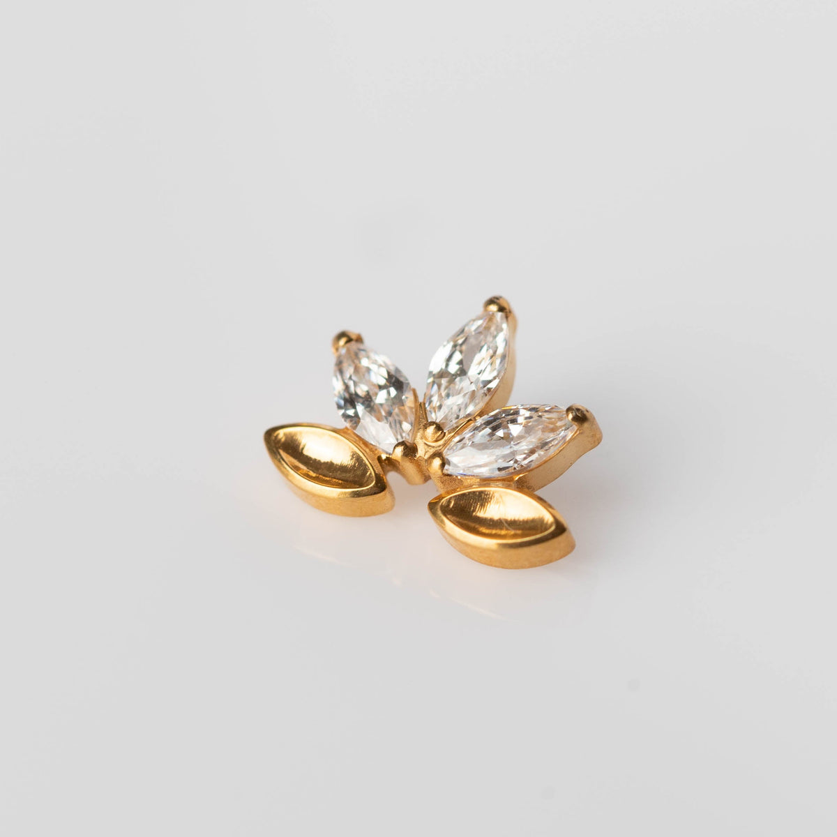 Piercing Arabesco PVD Dourado - Titânio